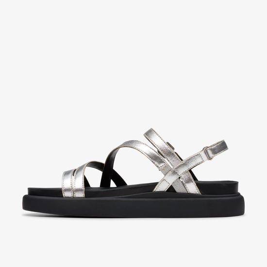 Aristella Rose Silber Metallische Sandalen - Image 2