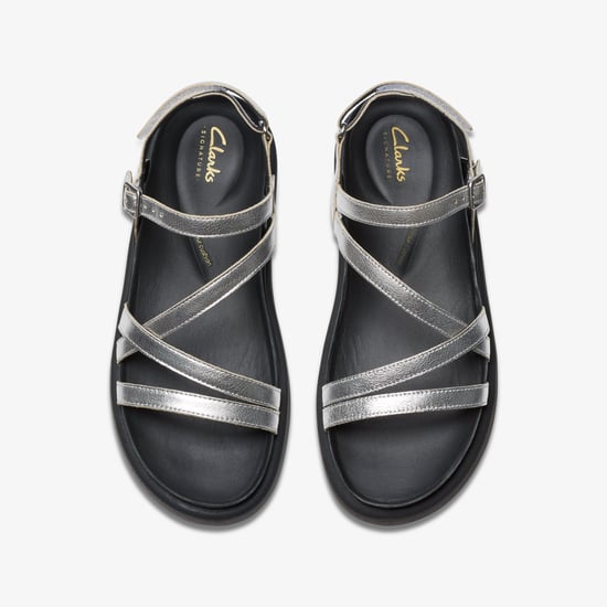Aristella Rose Silber Metallische Sandalen - Image 6