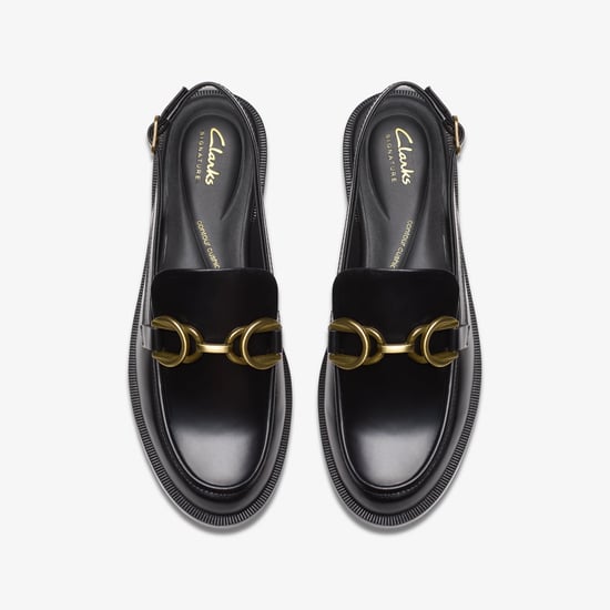 Straven Sling Schwarze Leder Schuhe - Image 6