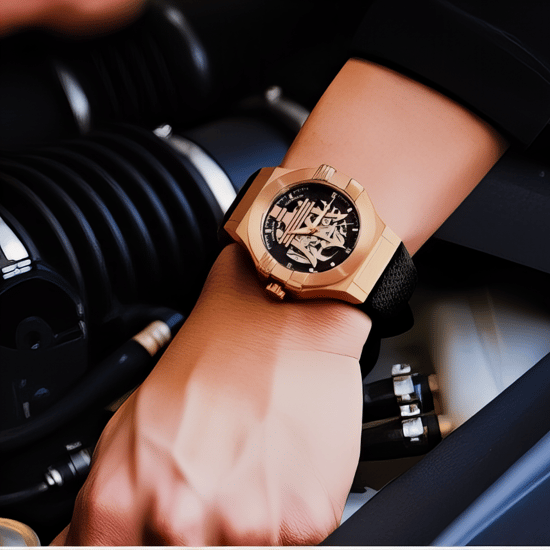 Maserati R8821108025 Automatik-Skelettuhr für Herren in Roségold und Schwarz - Image 3