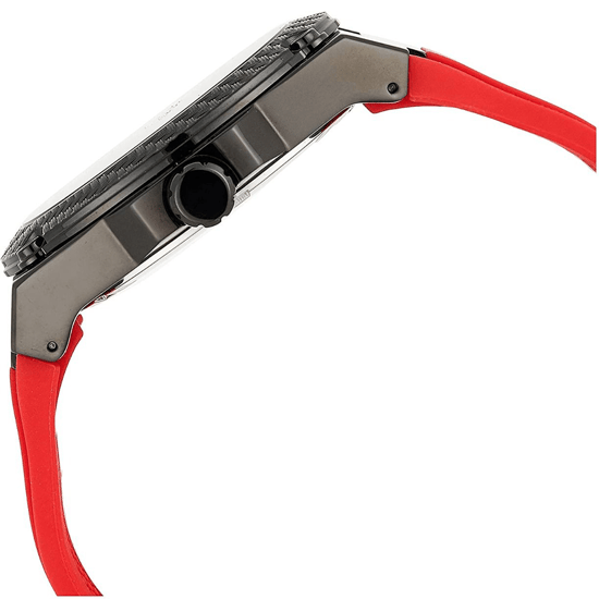 Guess W1049G6 Stylische Rote Silikon Herrenarmbanduhr - Image 2