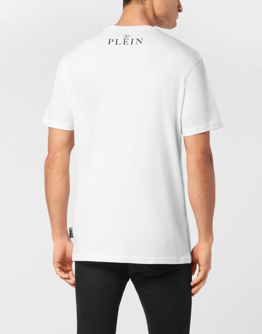 Philipp Plein Rundhals-T-Shirt Skull - Weiß - Image 4