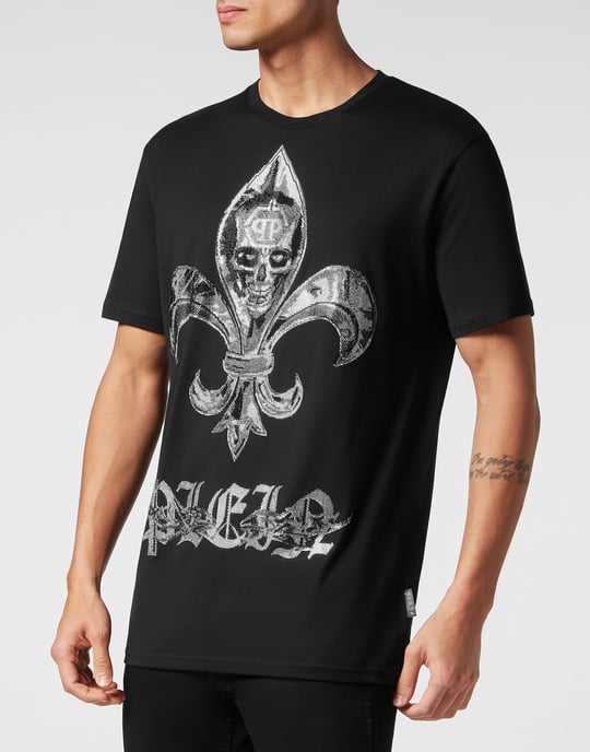 Philipp Plein T-Shirt mit Rundhalsausschnitt Ss Chrome - Schwarz - Image 2