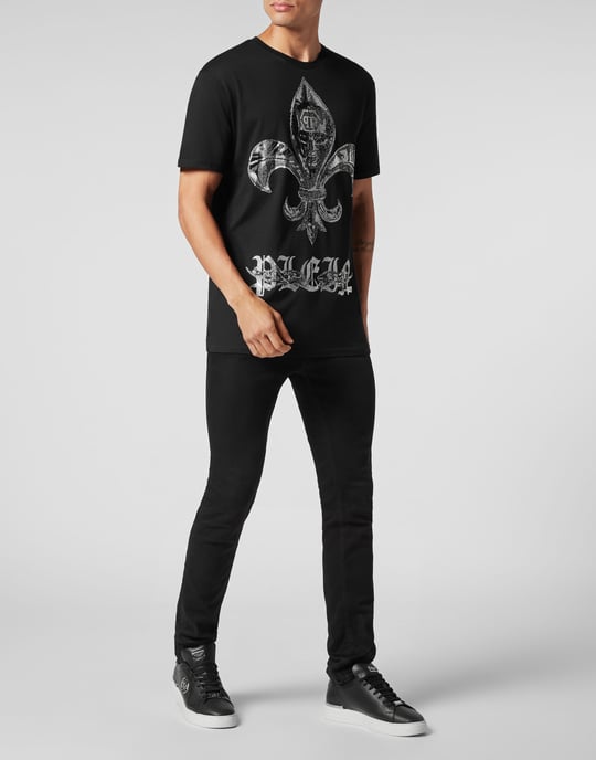 Philipp Plein T-Shirt mit Rundhalsausschnitt Ss Chrome - Schwarz - Image 3