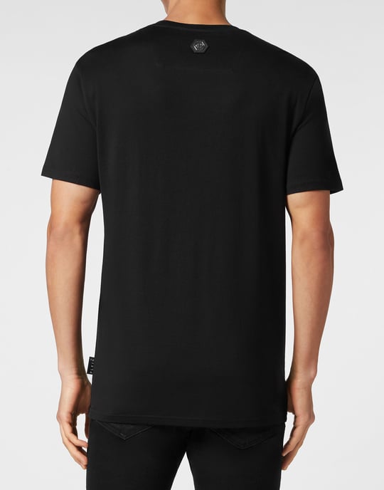 Philipp Plein T-Shirt mit Rundhalsausschnitt Ss Chrome - Schwarz - Image 4