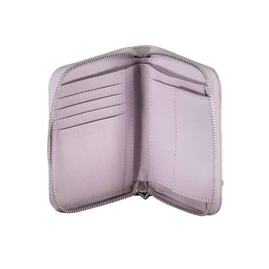 Gestepptes Reißverschluss-Wallet Lila - Image 3