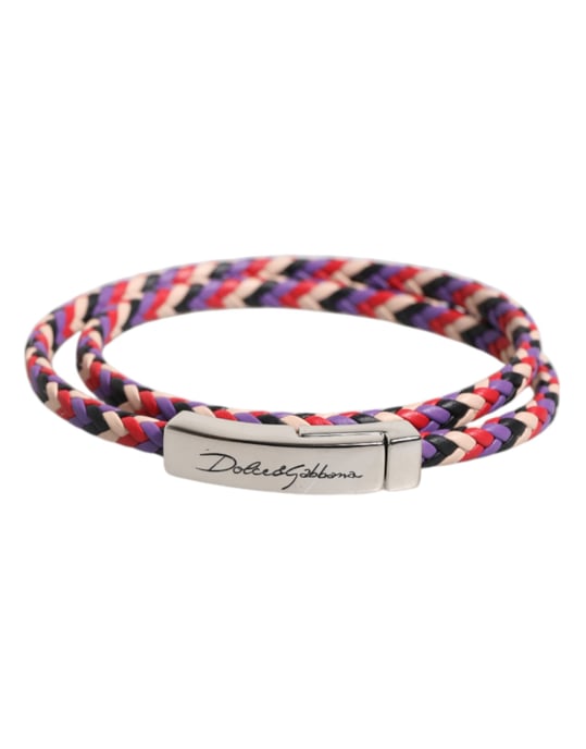 Geflochtenes Lederarmband mit Magnetverschluss - Image 2