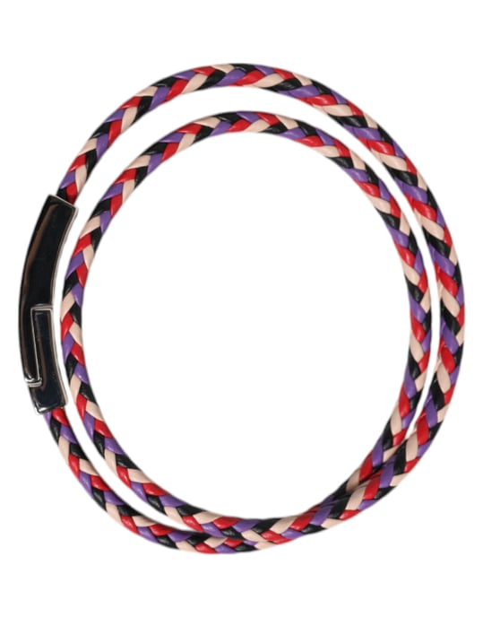Geflochtenes Lederarmband mit Magnetverschluss - Image 3