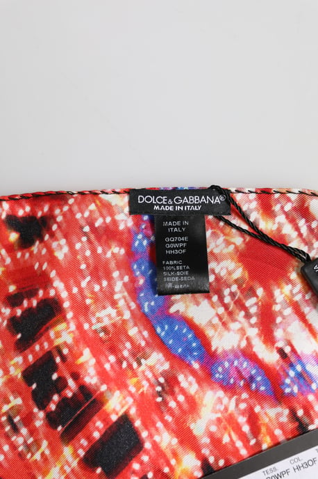 Dolce & Gabbana Bedruckter Schal aus Seide - Schwarz - Image 5