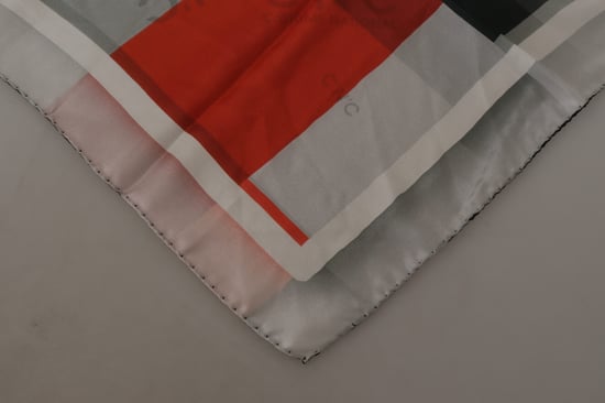 Seidenschal mit geometrischem Muster - Image 6