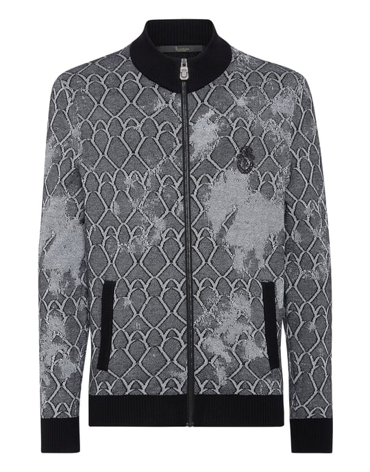Billionaire Jacke mit Reißverschluss, sportiver Schnitt - Schwarz - Image 1