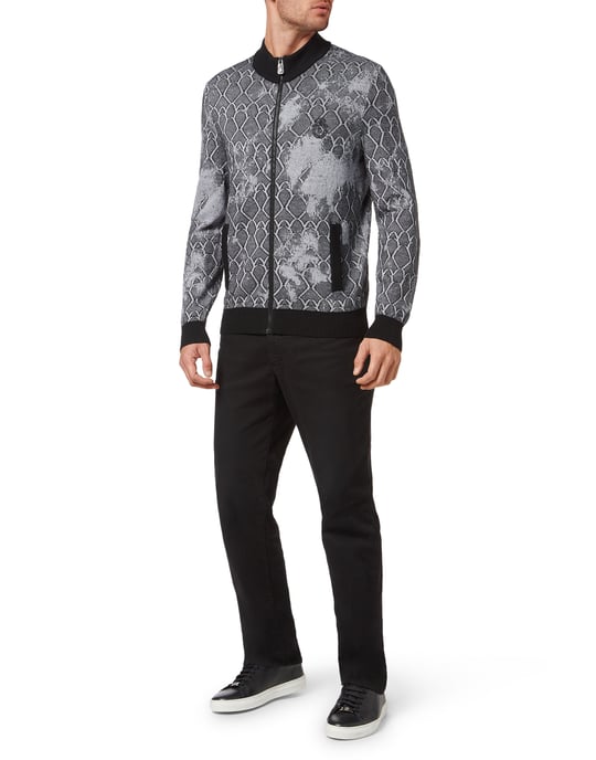 Billionaire Jacke mit Reißverschluss, sportiver Schnitt - Schwarz - Image 2