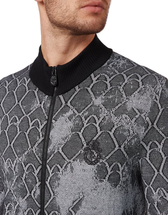 Billionaire Jacke mit Reißverschluss, sportiver Schnitt - Schwarz - Image 4
