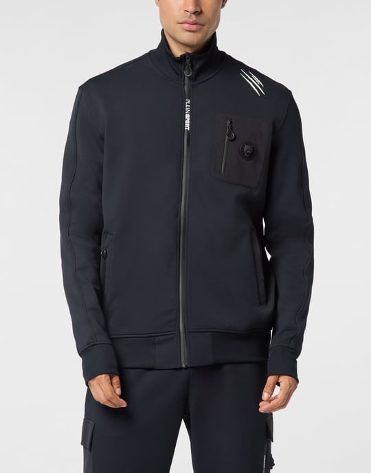 Plein Sport Joggingjacke mit Scratch-Print - Schwarz - Image 3