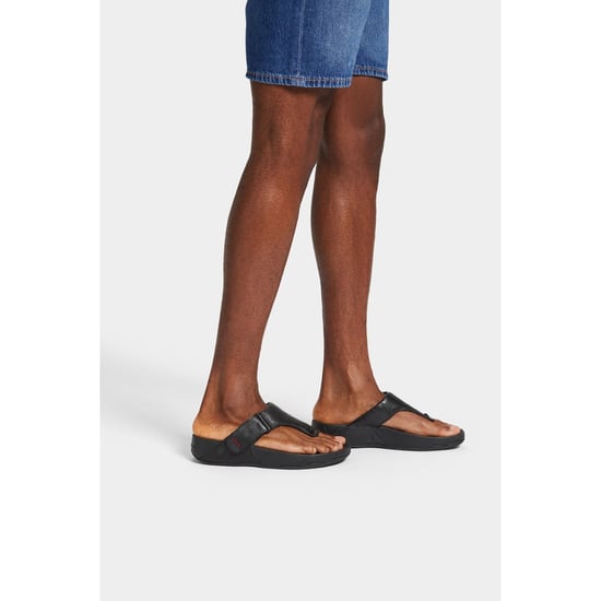 Fitflop Trakk II Leder Herren Sandalen komplett schwarz - Image 5