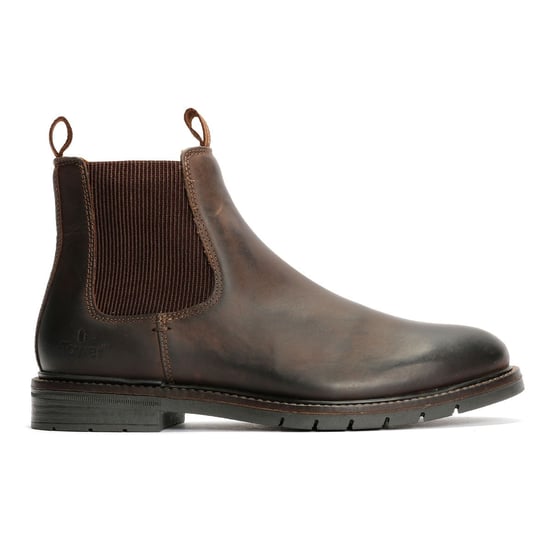 Tower London Hafen Leder Herren Dunkelbraune Chelsea-Stiefel - Image 5