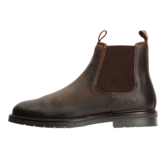 Tower London Hafen Leder Herren Dunkelbraune Chelsea-Stiefel - Image 6