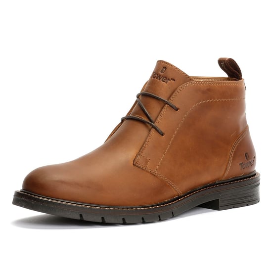 Tower London Armour Chukka Schnürstiefeletten aus Leder für Herren in Braun - Image 3