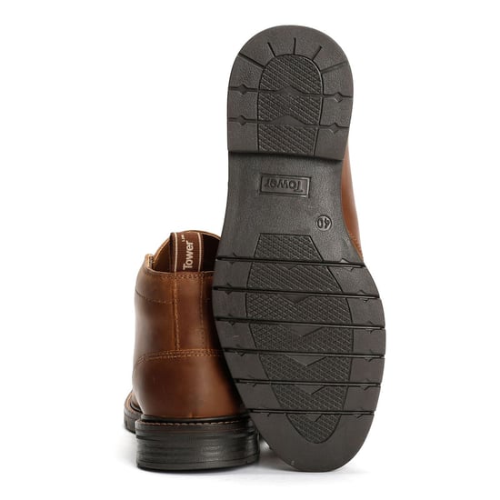 Tower London Armour Chukka Schnürstiefeletten aus Leder für Herren in Braun - Image 4