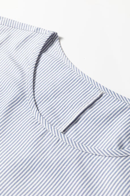 Gestreiftes Midikleid mit Spitzenbesatz - Image 5