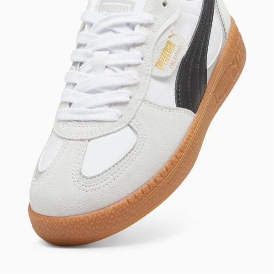 Puma Palermo Moda Leder Damen Grau/Schwarz Sneaker - Image 3