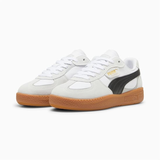 Puma Palermo Moda Leder Damen Grau/Schwarz Sneaker - Image 4