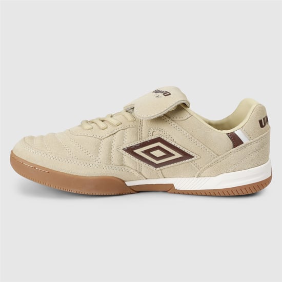Umbro Speciali TR Wildleder Creme/Dunkelbraun/Weiß Trainers - Image 3