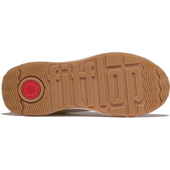 Fitflop F-Mode Flow Wildleder Damen Schuhe Creme-Mix - Image 2