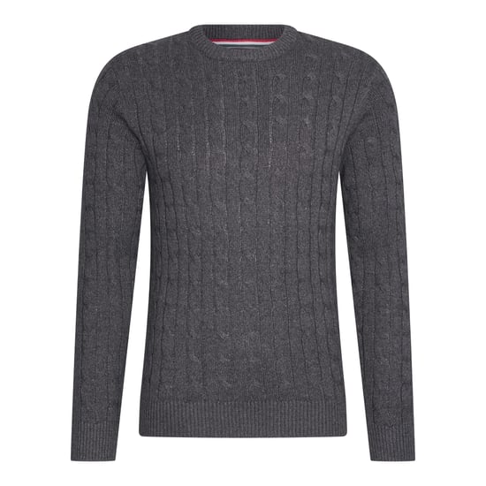 Cable Pullover Antraciet von Cappuccino Italia in der farbe Grau und in größe XXL. - Image 1