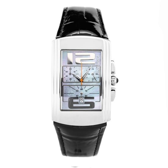 Chronotech schwarze Lederuhr - Image 1