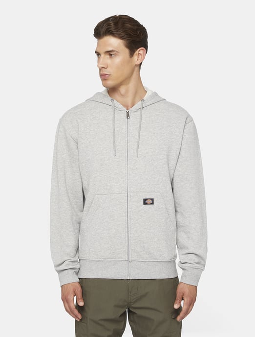 Dickies Sweatshirt MWG FUL ZIP FLC HOD REG GREY - Image 1