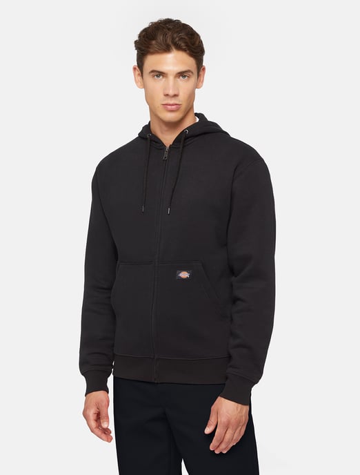 Dickies Sweatshirt MWG FUL ZIP FLC HOD REG BLACK - Image 1