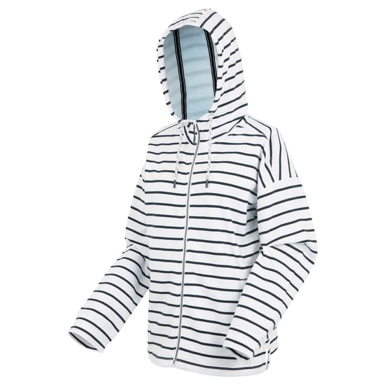 Regatta - "Bayletta II" Hoodie mit durchgehendem Reißverschluss für Damen (Weiß/Marineblau) - Image 3