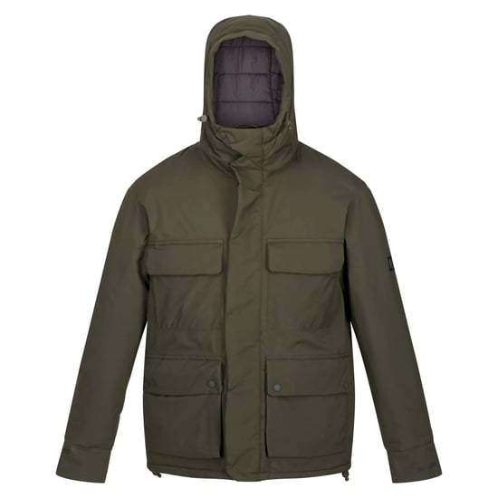 Regatta Herren Raylan Wasserdichte Jacke (Dark Khaki) - Image 1