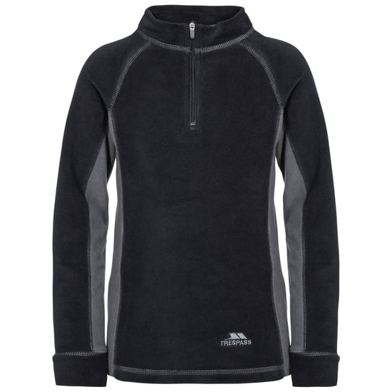 Trespass Kinder Fleece-Unterwäsche-Set Bubbles, Fleece-Top und Baselayer-Hose (Schwarz) - Image 3