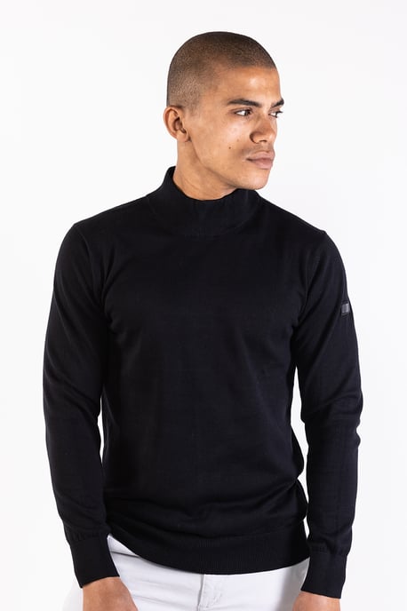 Herren-Pullover der Marke Presly & Sun. Der Pullover von Presly & Sun ist aus Bio-Baumwolle hergestellt und hat eine normale Passform. Die weiche Baumwolle sorgt für hohen Tragekomfort. Marke: Presly & SunModellname: Jordan Mock Turtle Pullover Kategorie - Image 2
