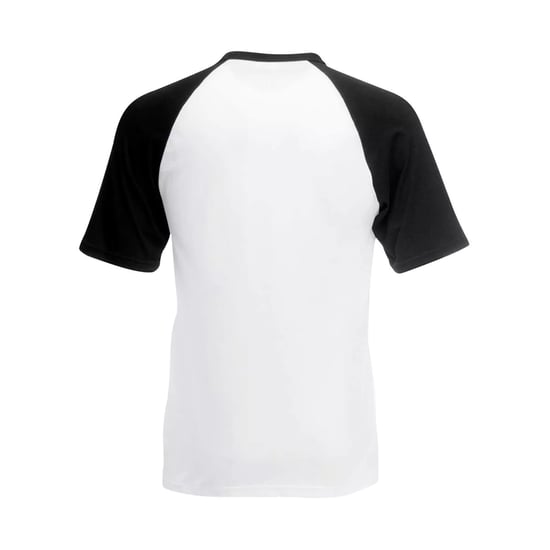 Fruit of the Loom - T-Shirt für Herren - Baseball kurzärmlig (Weiß/Schwarz) - Image 2