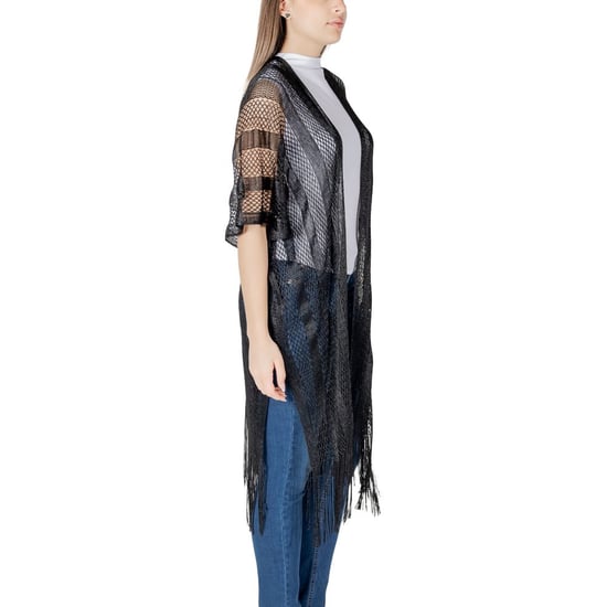Fransen Saum Rüschensleeve Strickjacke - Image 3