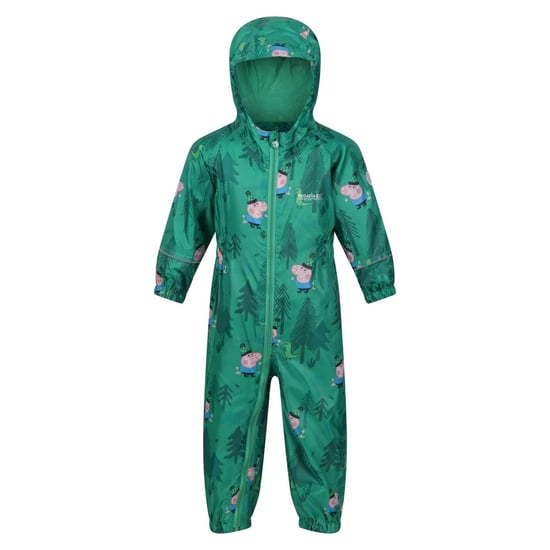 Regatta Childrens/Kids Peppa Pig Dinosaurier Schneeanzug (Jellybean Grün) - Image 1