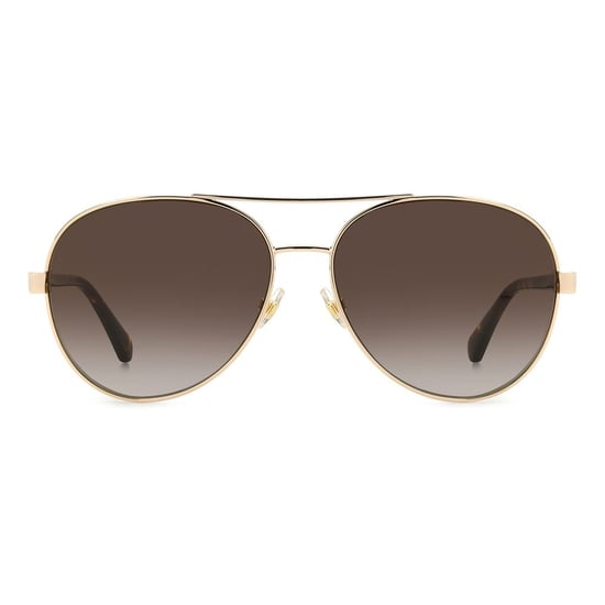 Aviator Sonnenbrille Goldrahmen Brauner Verlauf - Image 2