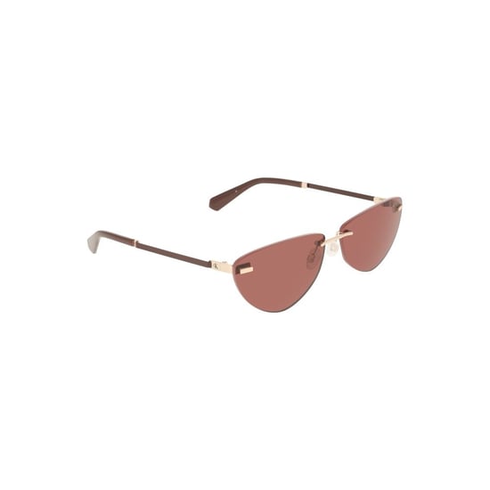 Mandelfarbene Sonnenbrille im randlosen Design - Image 3