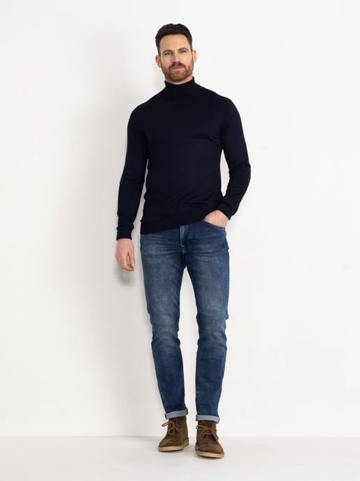 Petrol Industries - Essential Rollkragenpullover Männer - Blau - Image 5