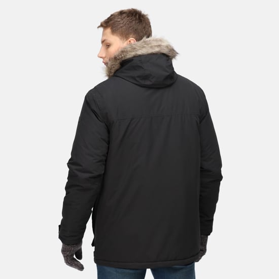 Regatta Herren Volter Wasserdicht Isolierter Parka (Schwarz) - Image 2