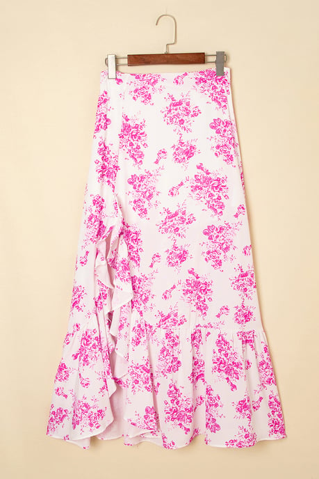 Blumen-Rüschenshirt Midi-Rock - Image 4