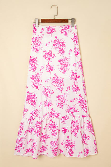 Blumen-Rüschenshirt Midi-Rock - Image 5