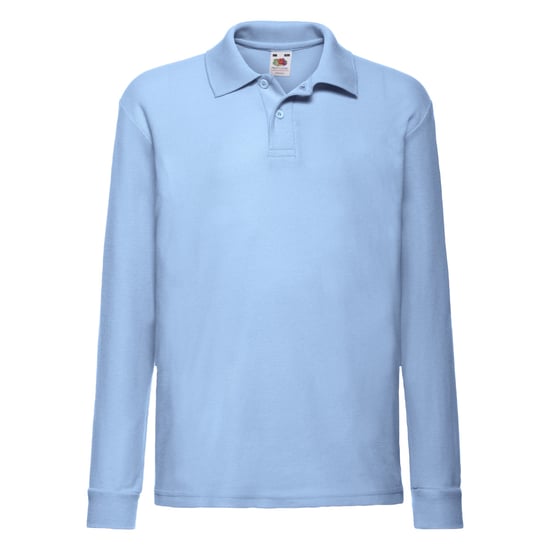 Fruit of the Loom - Poloshirt für Kinder Langärmlig (Himmelblau) - Image 1