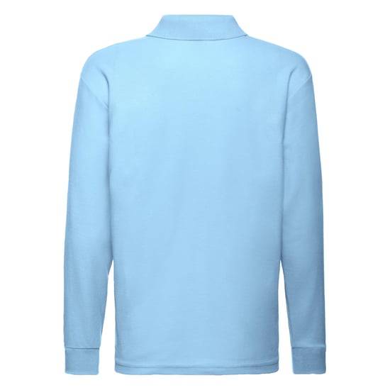 Fruit of the Loom - Poloshirt für Kinder Langärmlig (Himmelblau) - Image 2