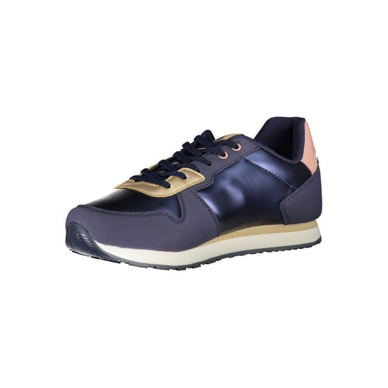 Lässige Sneaker in Marineblau und Gold - Image 2