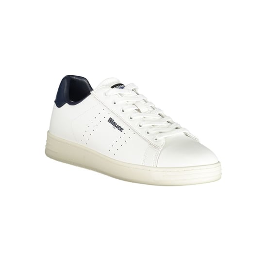 Blauer Weiße Leder Herren Sneaker - Image 2