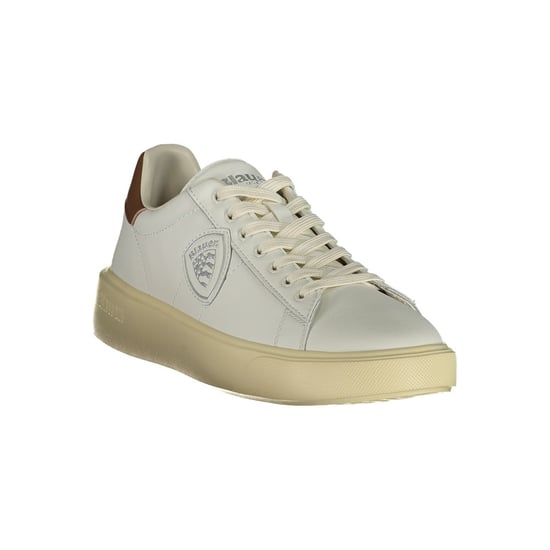 Blauer Weiße Leder Herren Sneaker - Image 2